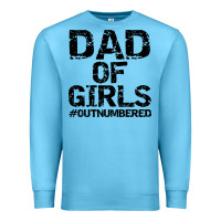 Ocean Blue dad of girls Premium Sweatshirt - artisFamous