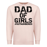 Pale Pink dad of girls Premium Sweatshirt - artisFamous