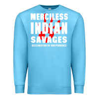 Ocean Blue merciless indian savages Premium Sweatshirt - artisFamous