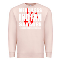 Pale Pink merciless indian savages Premium Sweatshirt - artisFamous
