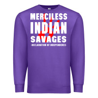 Purple merciless indian savages Premium Sweatshirt - artisFamous
