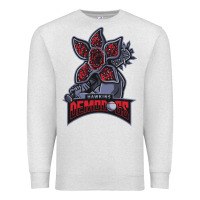 Oatmeal Heather hawkins demodogs Premium Sweatshirt - artisFamous