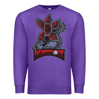 Purple hawkins demodogs Premium Sweatshirt - artisFamous