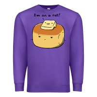 Purple i'm on a roll! Premium Sweatshirt - artisFamous