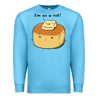 Ocean Blue i'm on a roll! Premium Sweatshirt - artisFamous