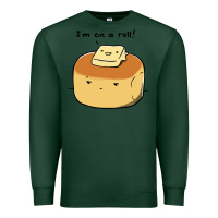 Sports Green i'm on a roll! Premium Sweatshirt - artisFamous