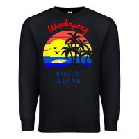 Black weekapaug, rhode island sunset Premium Sweatshirt - artisFamous
