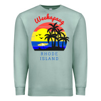 Seafoam weekapaug, rhode island sunset Premium Sweatshirt - artisFamous