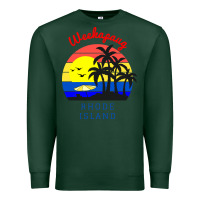 Sports Green weekapaug, rhode island sunset Premium Sweatshirt - artisFamous