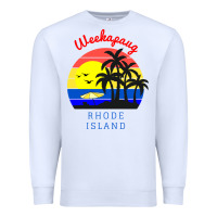 White weekapaug, rhode island sunset Premium Sweatshirt - artisFamous