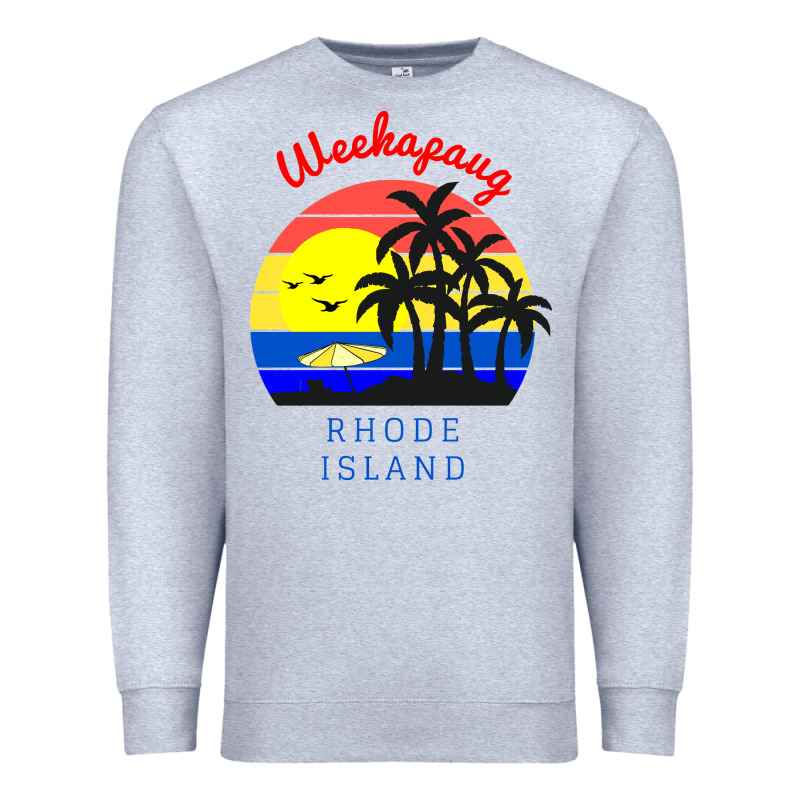 Weekapaug, Rhode Island Sunset Premium Sweatshirt by artisFamous | Teevron