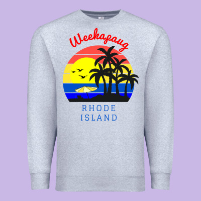 Weekapaug, Rhode Island Sunset Premium Sweatshirt Designed By Artisfamous