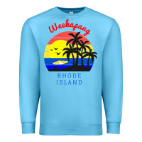 Ocean Blue weekapaug, rhode island sunset Premium Sweatshirt - artisFamous
