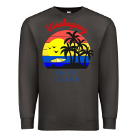 Smoke weekapaug, rhode island sunset Premium Sweatshirt - artisFamous