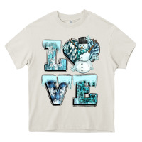 Cream love winter Heavy Core Tee - CowGirlArtShop