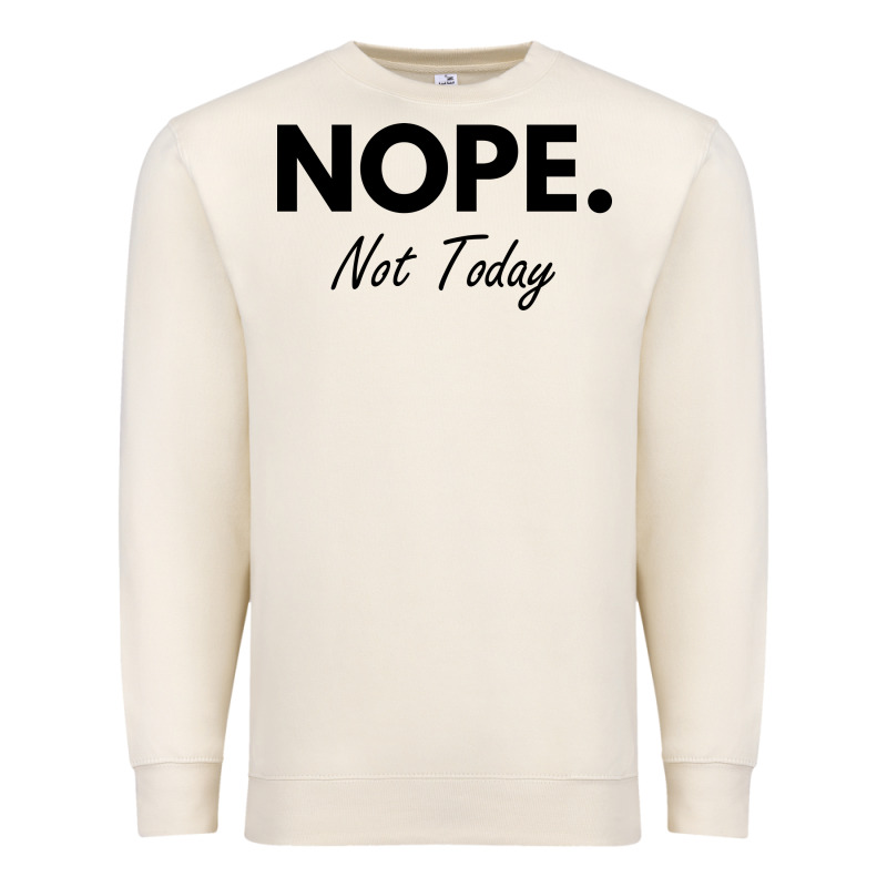 Nope Not Today Premium Sweatshirt by artisFamous | Teevron