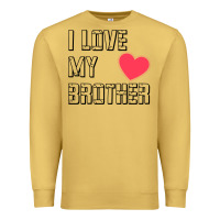 Antique Gold i love my brother, brothers day , brother sister  love Premium Sweatshirt - artisFamous