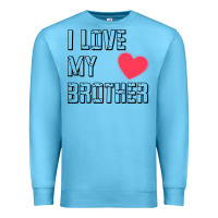Ocean Blue i love my brother, brothers day , brother sister  love Premium Sweatshirt - artisFamous