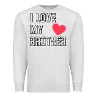 Oatmeal Heather i love my brother, brothers day , brother sister  love Premium Sweatshirt - artisFamous