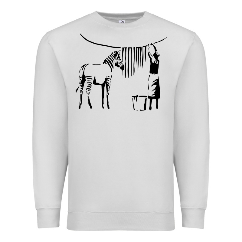 Banksy Zebra Premium Sweatshirt by artisFamous | Teevron