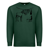 Sports Green Banksy Zebra Premium Sweatshirt - artisFamous