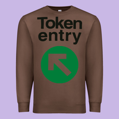 Token Entry Premium Sweatshirt Designed By Artisfamous