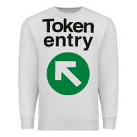 Dove Grey token entry Premium Sweatshirt - artisFamous