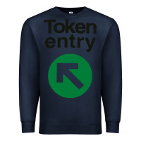 Navy token entry Premium Sweatshirt - artisFamous