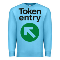 Ocean Blue token entry Premium Sweatshirt - artisFamous