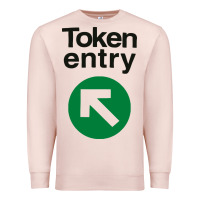 Pale Pink token entry Premium Sweatshirt - artisFamous