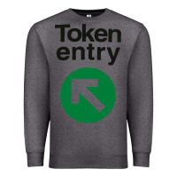 Charcoal Heather token entry Premium Sweatshirt - artisFamous