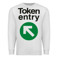 Oatmeal Heather token entry Premium Sweatshirt - artisFamous