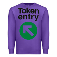 Purple token entry Premium Sweatshirt - artisFamous
