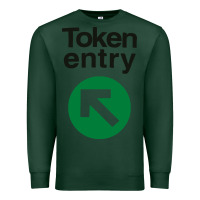 Sports Green token entry Premium Sweatshirt - artisFamous