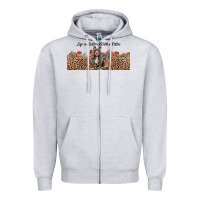 Heather Grey life is better with a pittie Zipper Hoodie - JahusDesignShop
