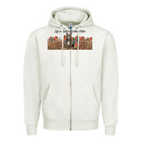 Oatmeal Heather life is better with a pittie Zipper Hoodie - JahusDesignShop