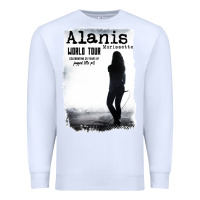 White alanis morissette, world tour Premium Sweatshirt - artisFamous