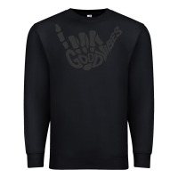 Black goodvibes shaka Premium Sweatshirt - artisFamous