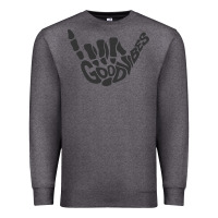 Charcoal Heather goodvibes shaka Premium Sweatshirt - artisFamous