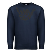 Navy goodvibes shaka Premium Sweatshirt - artisFamous