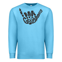 Ocean Blue goodvibes shaka Premium Sweatshirt - artisFamous