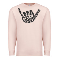 Pale Pink goodvibes shaka Premium Sweatshirt - artisFamous