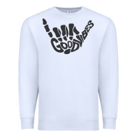 White goodvibes shaka Premium Sweatshirt - artisFamous