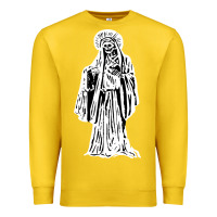 Lemon santa muerte blanca Premium Sweatshirt - artisFamous