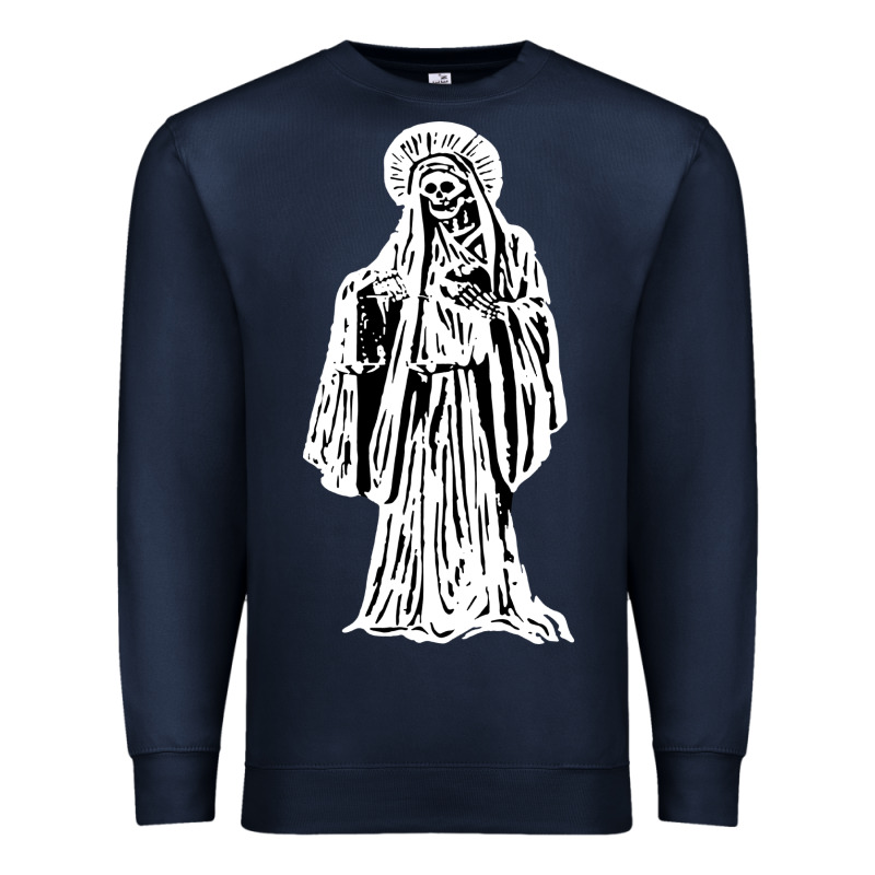 Santa Muerte Blanca Premium Sweatshirt by artisFamous | Teevron