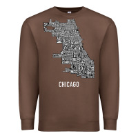 Chestnut chicago typography neighborhood map Premium Sweatshirt - artisFamous
