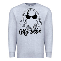 Heather Grey my bebe moira rose Premium Sweatshirt - artisFamous