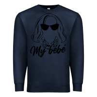 Navy my bebe moira rose Premium Sweatshirt - artisFamous