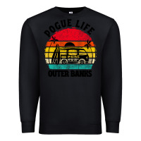Black car pogue life outer banks Premium Sweatshirt - artisFamous
