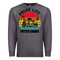 Charcoal Heather car pogue life outer banks Premium Sweatshirt - artisFamous